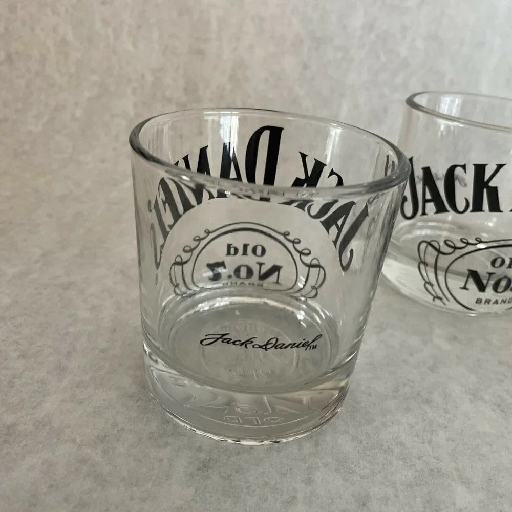 Jack Daniels Tumbler Rocks Whiskey glasses lot if 4